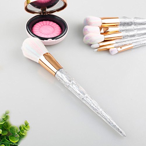 Sunbona 7 PCS Make Up Face Powder Foundation Eyebrow Eyeliner Blush Cosmetic Concealer Brushes Tool Set (B) - Thumbnail 4
