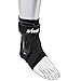 Zamst A2-DX Sports Ankle Brace with Protective Guards For High Ankle Sprains and Chronic Ankle Instability-for Basketball, Volleyball, Lacrosse, Football-Black, Left, Medium