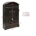ALEKO USMB-05BK Elegant Wall Mounted Mail Box with Retrieval Door, 2 Keys and Bolts, Black