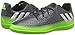 adidas Performance Kids' Messi 16.3 Indoor Soccer Shoe (Little Kid/Big Kid), Dark Grey/Metallic Silver/Neon Green, 2 M US Little Kid