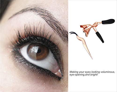 SZQHT Eyelash Curler Premium Eyelash Professional Makeup Tool With 3 Replacement Silicone Refill Pads and False Eyelashes Applicator-Used to Get Gorgeous Eye Lashes