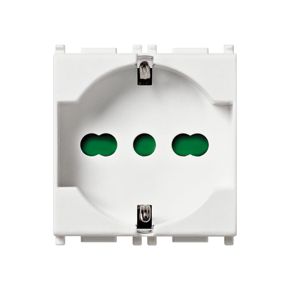 Vimar 2Pcon T 16A Universal Socket, White