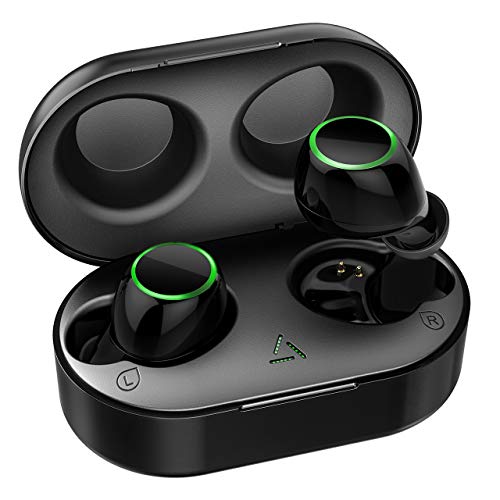 Seneo by Mpow Wireless Earbuds, Bluetooth Earbuds Sport, IPX7 Sweatproof True Wireless Headphones, Sport Earbuds w/Touch Control/2 Modes/21 Hours/Activate Siri/Charging Case, Black