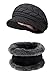 HINDAWI Winter Scarf Hat Visor Caps Infinity Scarves Knit Warm Snow Outdoor Hats for Women Black