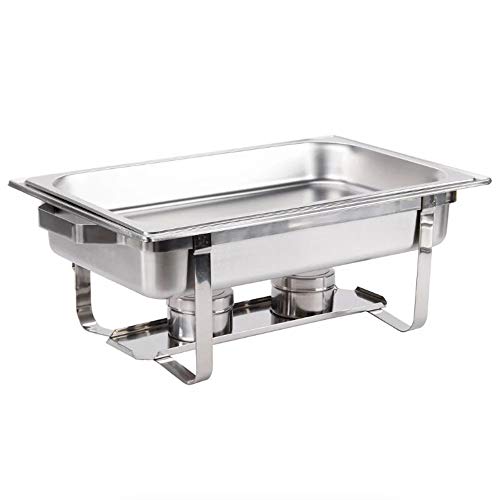 Chafer Single Tray 8 Qt. Set Commercial Stainless Steel Full Size Food Warmer Buffet