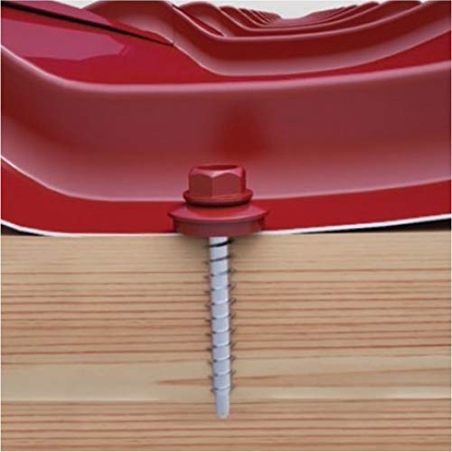 Trapezblech Schrauben Bohrschrauben Dach Fassadenschrauben 4,8x35mm 250 Stück - RAL: 6020 (Grün) – Bild 3