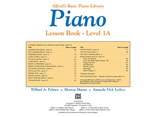 Alfred's Basic Piano Library Lesson Book, Bk 1a: Lesson Book Level 1A - Image 4