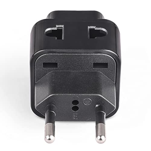 OREI Europe Power Plug Adapter Works in Russia, Turkey, Ethiopia, Korea