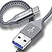 BrexLink USB 3.0 Type C Cable, USB C to USB A Charger Cable (2m 2-Pack) Charging for Samsung Galaxy S10 S9 S8 A3 A5 Note 8 9 10, Huawei P10 P9 P20 Pro, Google Pixel, LG V30 G6 (Grey)