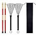 Drum Sticks Drum Wire Brushes Drum Brushes Drum Sticks Retractable Brushes Drums Sticks Drum Brushes Set for Jazz Acoustic Music Lover Gift Total 2 Pairs with Portable Storage Bag