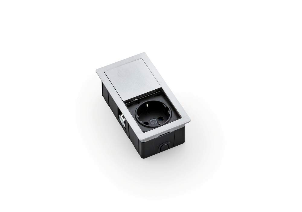 Kopp 939660014 ASA Recessed Socket, Stainless Steel Look