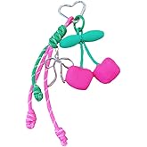 QTMY Cute Cherry Bow Keychain Bag Charms, Purse Accessories for Handbag Backpack,267