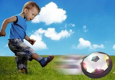 BAIVYLE Indoor Sport Kids Toys Hover Soccer Ball - Soccer Goal Set Hover Football with 2 Gates for Children Gifts Sports Air Ball Indoor Outdoor Game with LED Lights-Boys / Girls Age of 2, 3, 4 -16