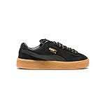 PUMA Suede XL Sneaker, Black-Vine White, 1 US