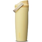 Owala FreeSip Sway Stainless Steel Water Bottle 30 oz Butter Half | Special Edition, Nailed It Color, Flip-Top Lid, Double-Wall Insulated, Carry Loop Handle