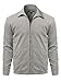 Men's Solid Classic Golf Long Sleeves Zipper Closure Thin Layer Jacket