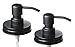 Jarmazing Products Black Mason Jar Soap Dispenser Lids - Two Pack – Made from Rust Proof Stainless Steel