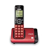 VTech CS6719-16 DECT 6.0 Phone with Caller ID/Call Waiting, 1 Cordless Handset, Red
