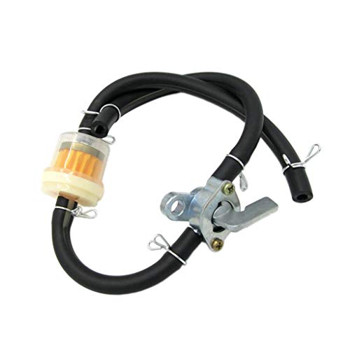 image for D DOLITY ON/Off Switch Petrol Gas Fuel Tap Petcock Valve w/Hose Line a