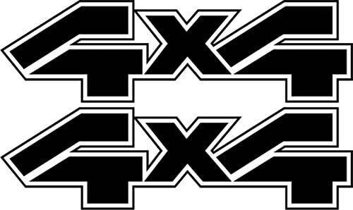 Vinylmark LLC 4x4 Off Road Decals (Black) - 1980 to 1991 Compatible with Ford Truck Bed