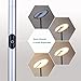 O'Bright LED Cylinder Floor Lamp (Matte Silver)