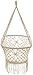 Sorbus Baby Crib Cradle, Hanging Bassinet and Portable Swing for Baby Nursery, Macramé Rope Fringe Measures 35