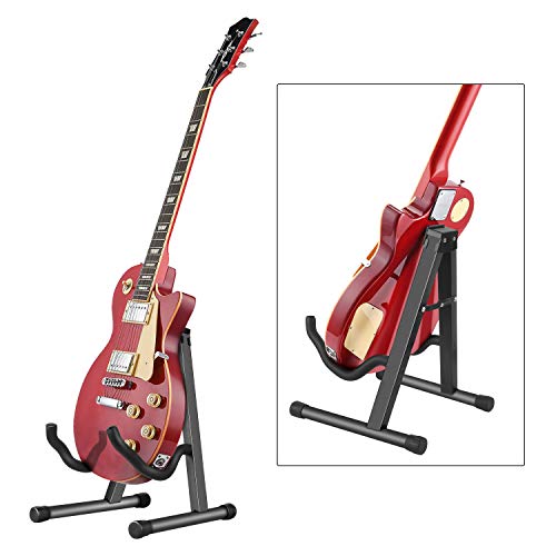 LIHEXING Folding Guitar Stand, Universal A Frame Guitar Floor Stand Holder for Acoustic Guitar, Classic Guitar, Electric Guitar and Bass Guitar - Thumbnail 6