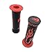 HTTMT XH4067-RED-22 ATV Watercrafts Flame Gel Style Grips Red Quad (7/8 Inches Both Side)