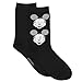 Disney Mickey Mouse Womens 3 pack Crew Socks (9-11 (Shoe: 4-10), Black/Red/Grey)