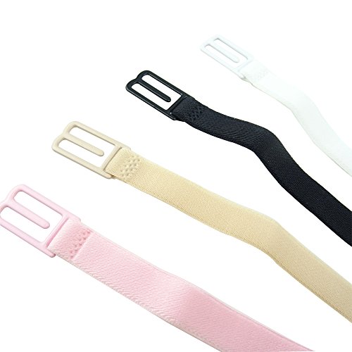 Honbay Women's 4PCS Non-slip Elastic Adjustable Bra Strap Holder