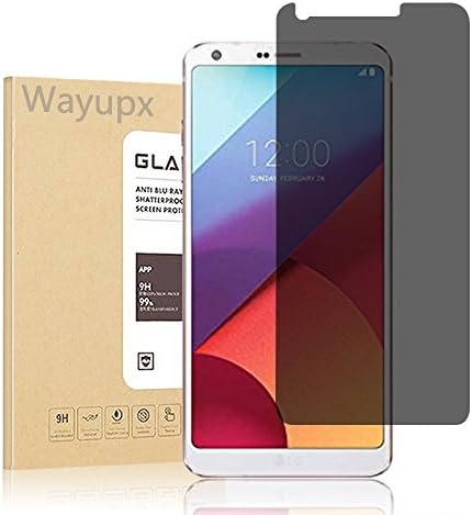 Wayupx Galaxy LG G6 Screen Protector,4D Touch [Scratch-resistant][9H Hardness][Bubble-Free] Tempered Glass Screen Protector LG G6 (Privacy)