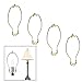 4 Pack 8 inch Lamp Harp Holder for Table and Floor Lamps (Gold)