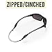 Cablz Zipz XL Adjustable Eyewear Retainer | Adjustable, Lightweight, Low Profile, Off-The-Neck Eyewear Retainer Strap | Black | 12