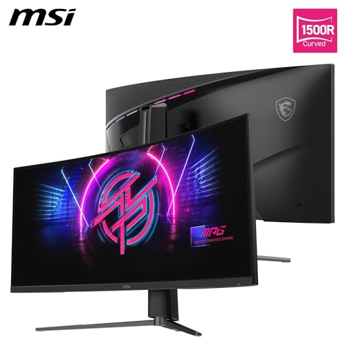 MPG 346CQRXF X2 Curved Gaming Monitor 34" UWQHD - Rapid VA 1500R 3440x1440, 240Hz / 0,5ms, DisplayHDR 400, KVM, HDMI 2.1, DP 1.4a, USB Type-C, randlos, Höhe und Neigung einstellbar