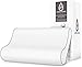 GREHOME Memory Foam Pillow, Pillows for Sleeping, Cervical Pillow for Neck, Shoulder Pain, Contour Pillow for Back, Stomach, Side Sleepers with Removable Washable Pillowcase -16 x 29 x 3.5/4.7 inches