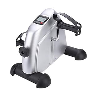 Mini Exercise Bike Portable Mini Bike Home Trainer Arm and Leg Exerciser Pedal Exerciser with LCD Monitor Adjustable Resistance Mini Bike for Adults and Seniors