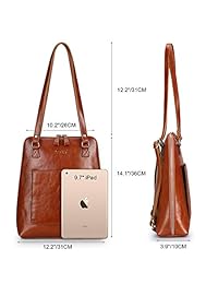 S-ZONE - Mochila de piel para mujer), S-ZONE D10V108A