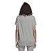 adidas Originals womens 3 Stripes T-shirt T Shirt, Medium Grey Heather/White, Medium US