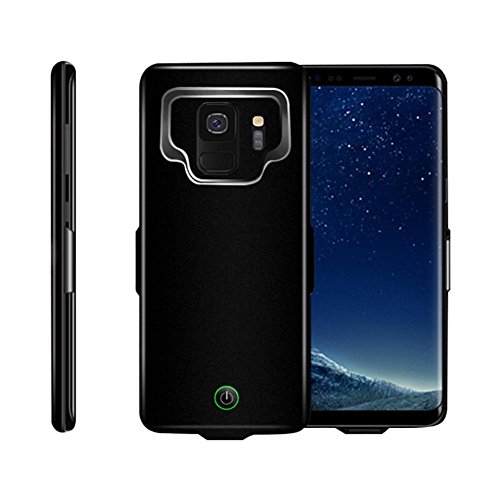 Fineser 7000mAh Extended Charging Battery Power Case Cover for Samsung Galaxy S9 (Black)