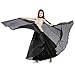 Dance Fairy Belly Dance Silk Isis Angel Wings Halloween Costumes Prop,Black(No Sticks)