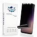 Omnifense Galaxy S8 Plus Screen Protector Privacy 2-Way Anti Spy (2-Pack) Curve Fit Soft Film (NOT Tempered Glass) for Samsung S8+ with 1-Pack Back Skin Protector