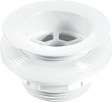 McAlpine 70mm White Plastic Flange 1" Backnut Bath Waste W5 view 1