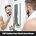 Mens Face Wash Acne Prone-Visible Results As Fast As 12 Hours-Acne Treatment w/10% Willow Bark-Natural Salicylic Acid Source-100% Organic Extracts Thyme And Tea Tree-Better Than Benzoyl Peroxide.