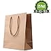Paper Bags with Handles Bulk [400 Bags] 6.25x3.5x8. Ideal for Shopping, Packaging, Retail, Party, Craft, Gifts, Wedding, Recycled, Business, Goody and Merchandise Bag (Brown)