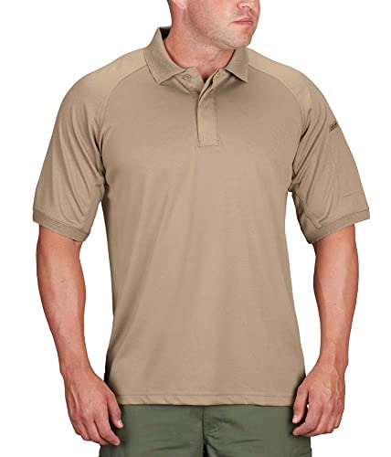 Propper Men’s Snag Free Short Sleeve Polo, Silver Tan, XX-Large