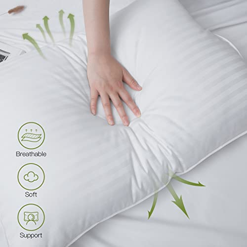 Acrafsman Adjustable Down Alternative Pillows,Plush Gel Bed Pillows for