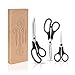 Office Scissors 3-Pack Multipurpose Scissors Set, Medium and Large, Craft Scissors Durable Design, Sewing Scissors Comfort Grip and Razor Sharp Blades, Home, School, Kitchen, Embroidery and More (3)