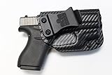 Multi Holsters Elite IWB FOMI Right-Hand Holster Compatible w/Glock 43 & Crimson Trace LG443 (red Laser) (Black Carbon Fiber)
