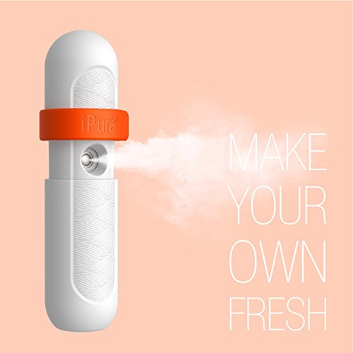 Nano mister, Mate2GO MINI facial cool mist sprayer handy face nebulizer for eyelash extension, beauty skin care moisturize, hydration and refreshing with USB Rechargeable, Orange