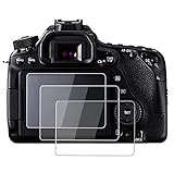 PCTC Tempered Glass Screen Protectors Compatible for Canon EOS 90D,80D,70D Camera (3 Packs)